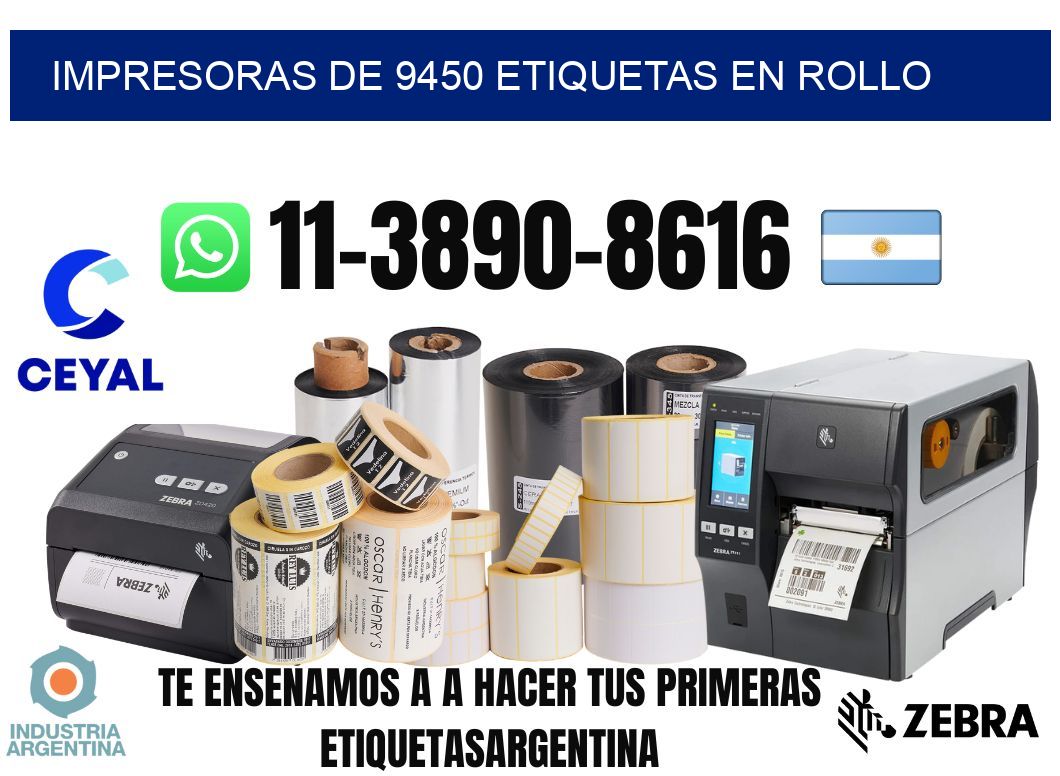 impresoras de 9450 etiquetas en rollo