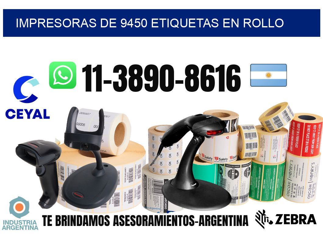 impresoras de 9450 etiquetas en rollo
