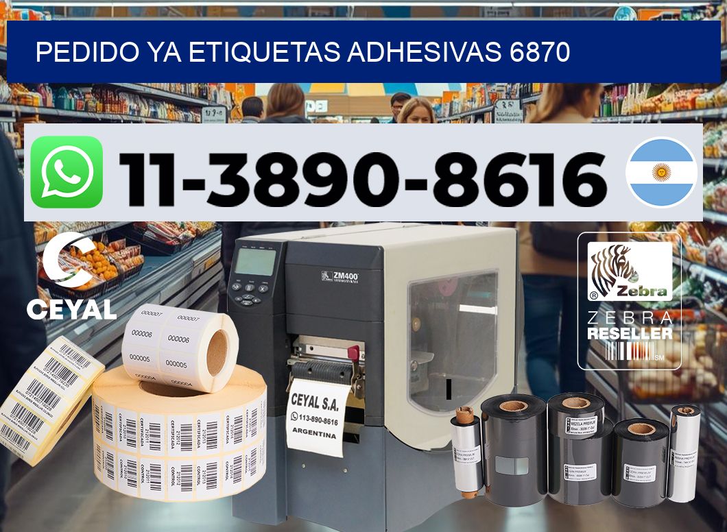 pedido ya etiquetas adhesivas 6870
