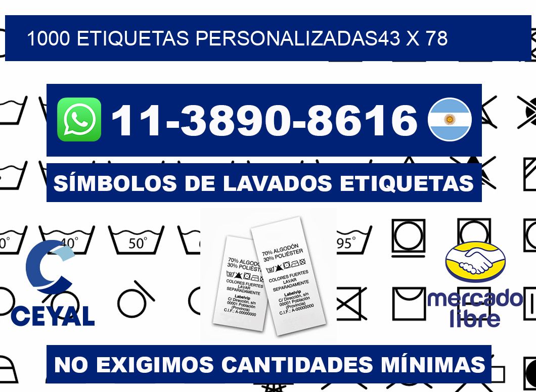 1000 ETIQUETAS PERSONALIZADAS43 x 78