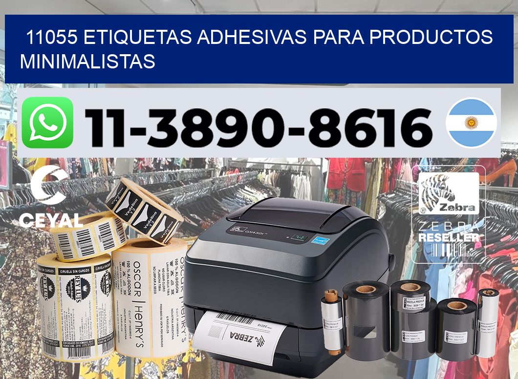 11055 Etiquetas adhesivas para productos minimalistas