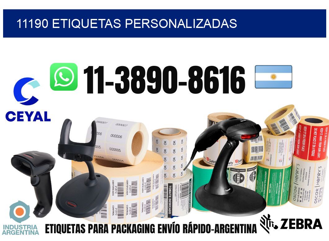 11190 etiquetas personalizadas
