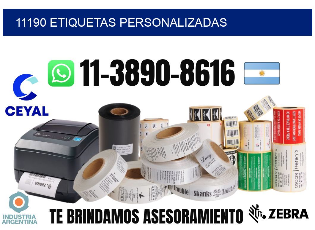 11190 etiquetas personalizadas