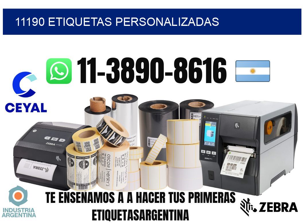 11190 etiquetas personalizadas