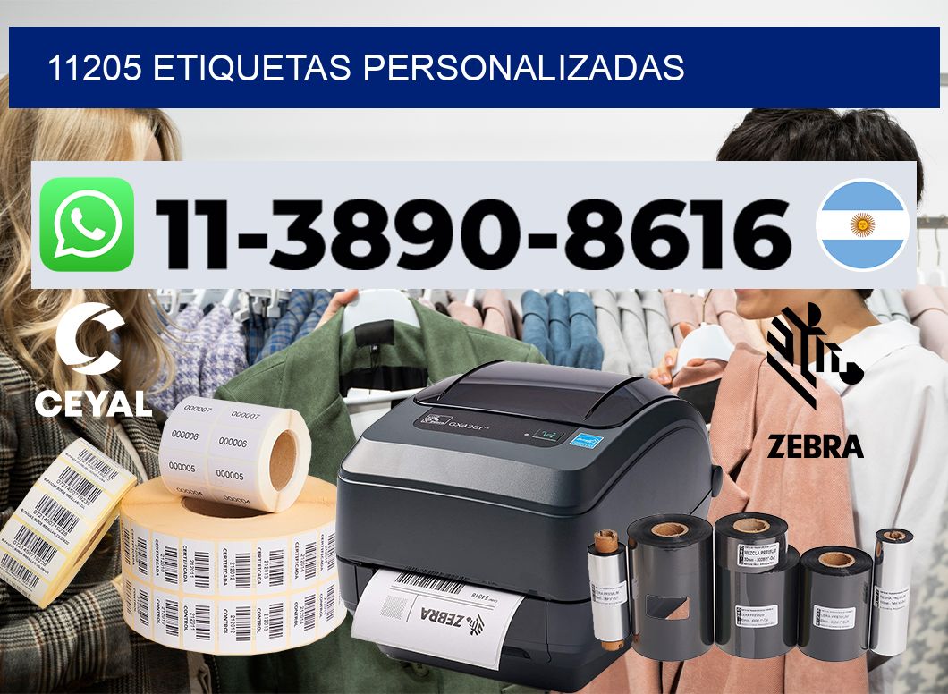 11205 etiquetas personalizadas