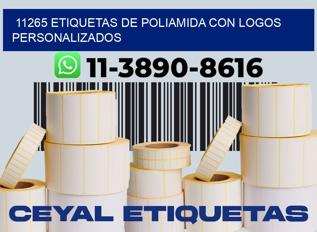 11265 Etiquetas de poliamida con logos personalizados