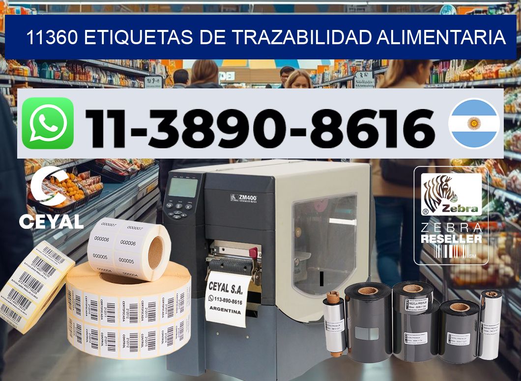 11360 Etiquetas de trazabilidad alimentaria
