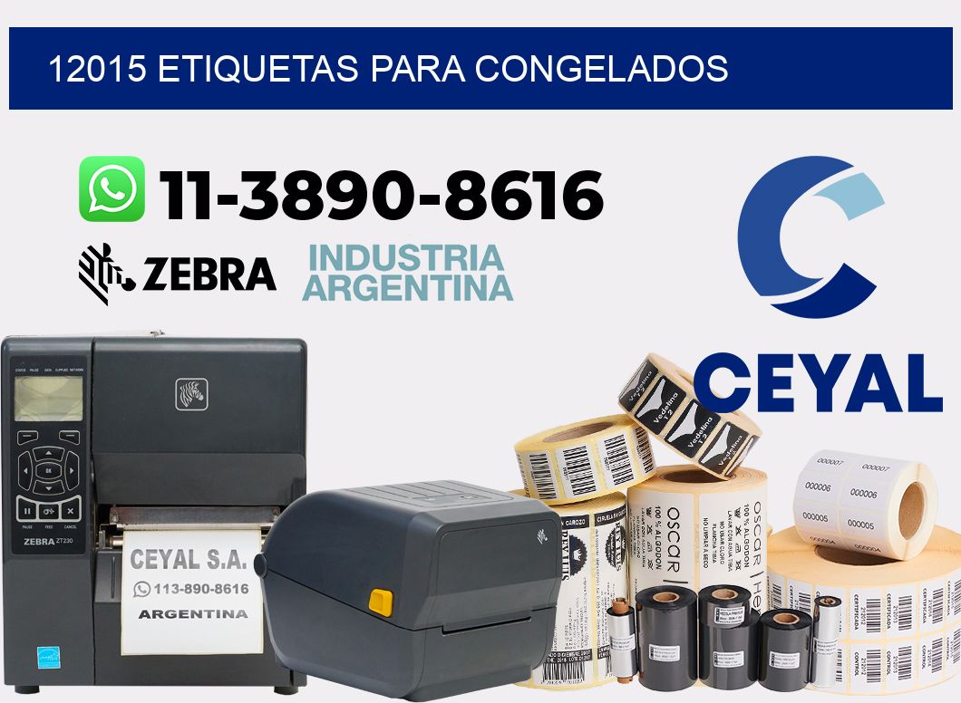 12015 Etiquetas para congelados