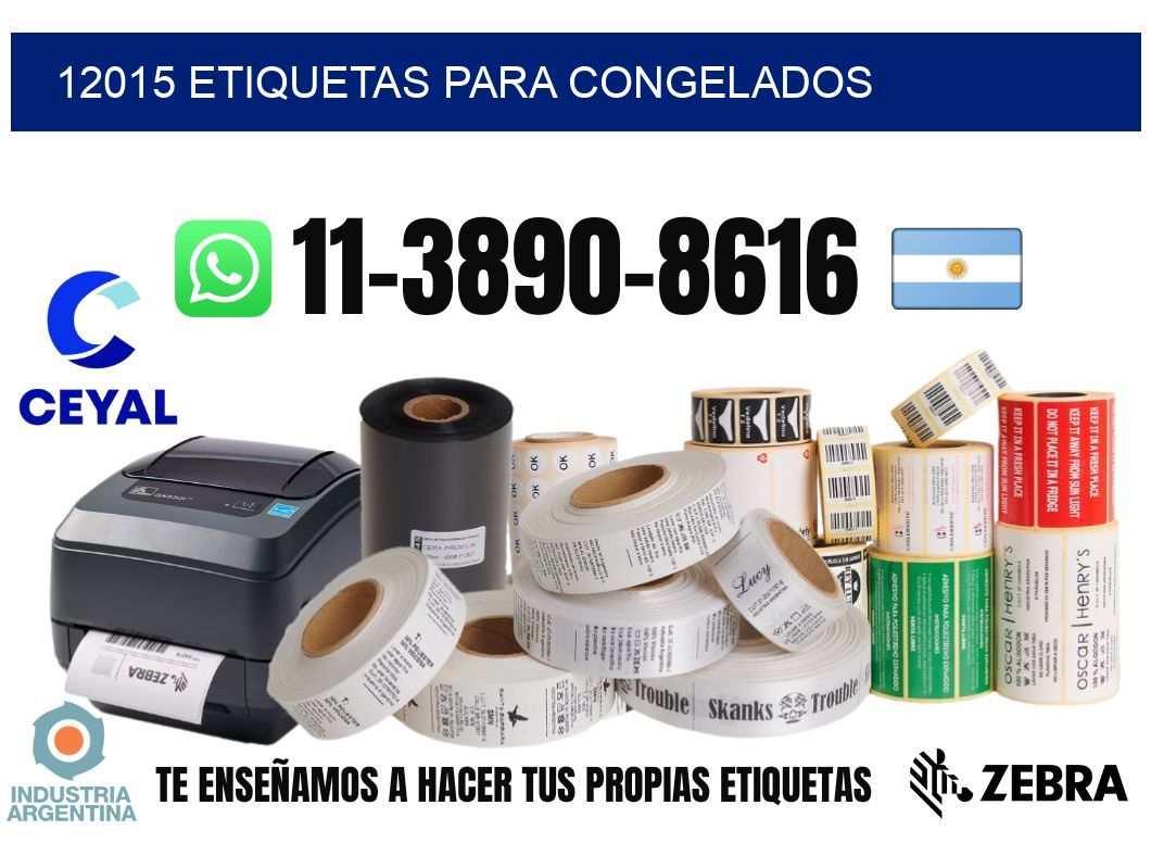 12015 Etiquetas para congelados