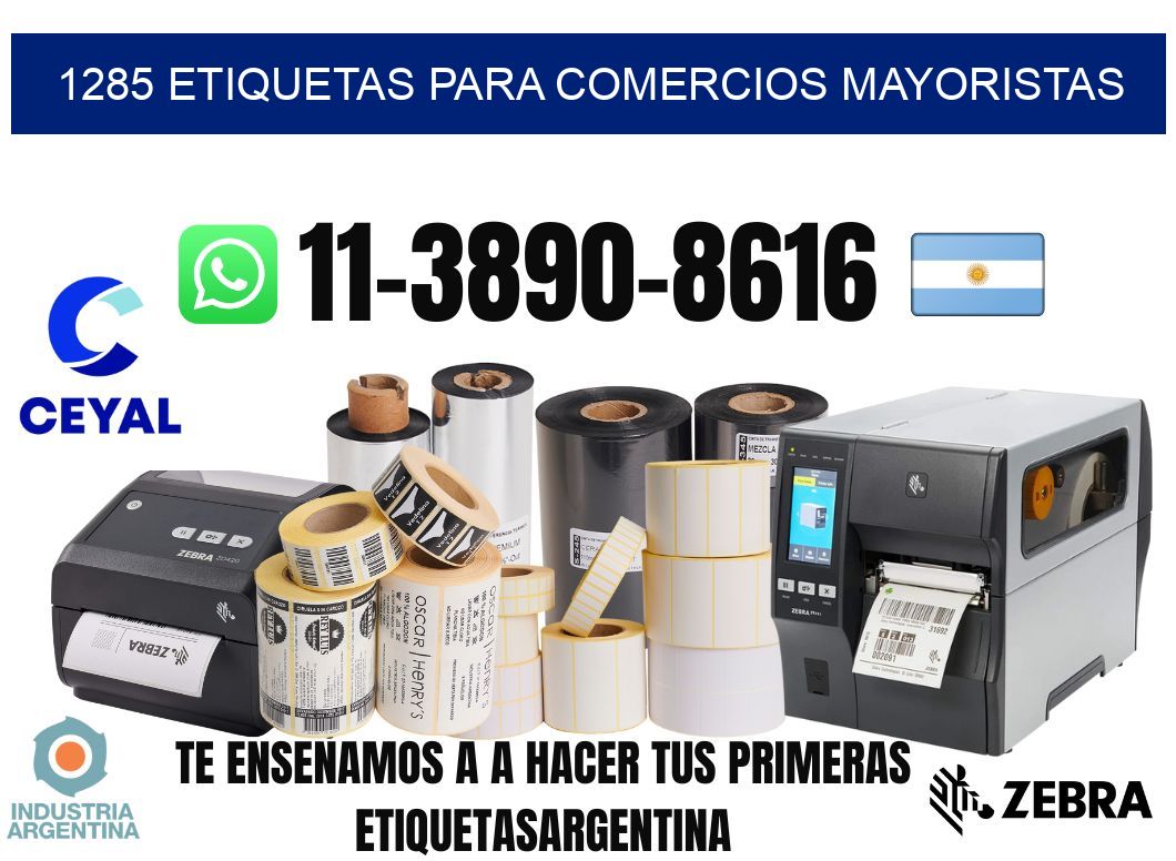 1285 Etiquetas para comercios mayoristas