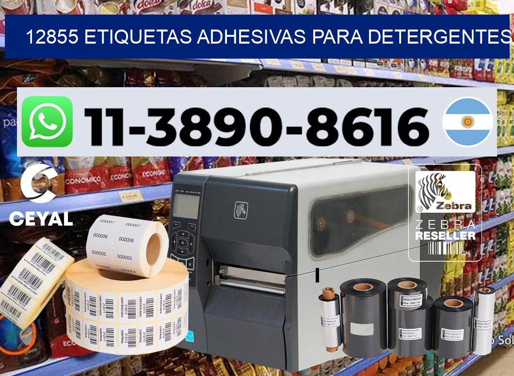 12855 Etiquetas adhesivas para detergentes