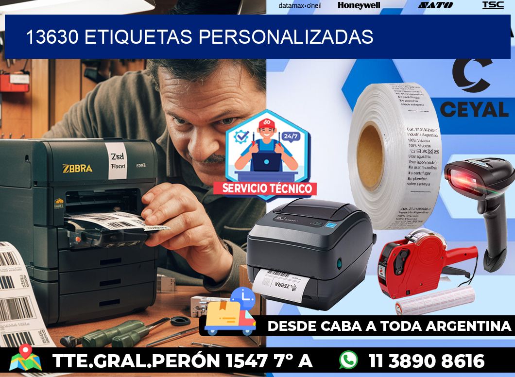 13630 etiquetas personalizadas