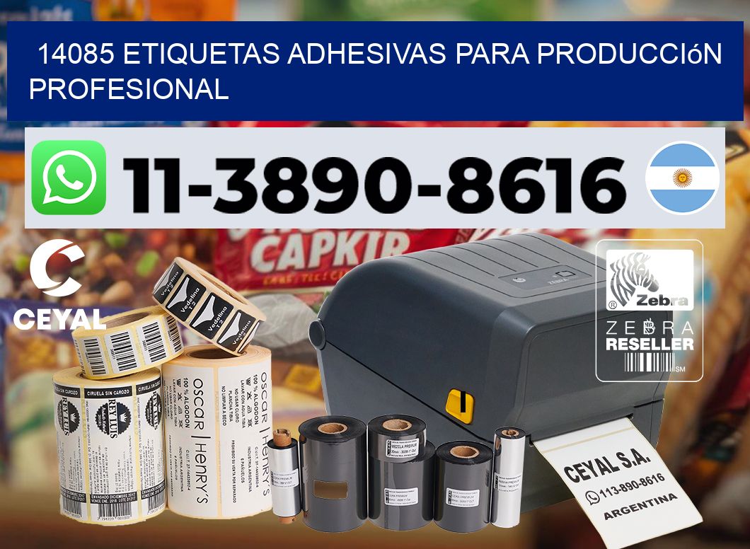 14085 Etiquetas adhesivas para producción profesional