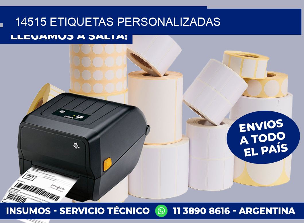14515 etiquetas personalizadas