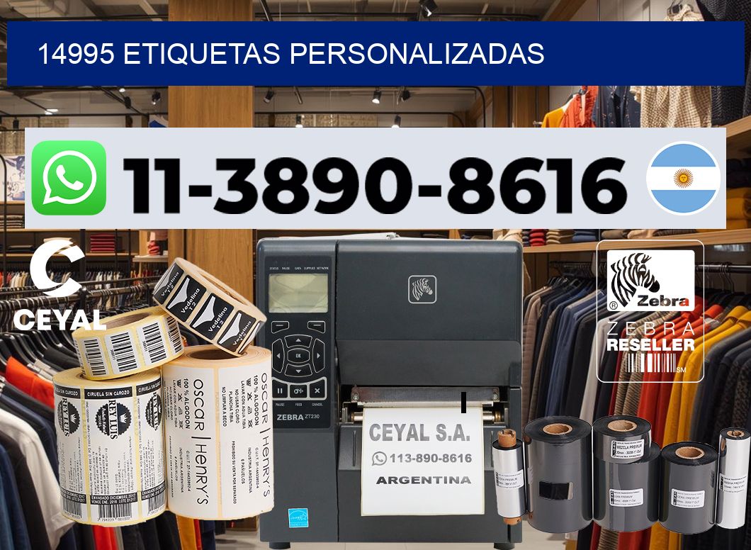 14995 etiquetas personalizadas