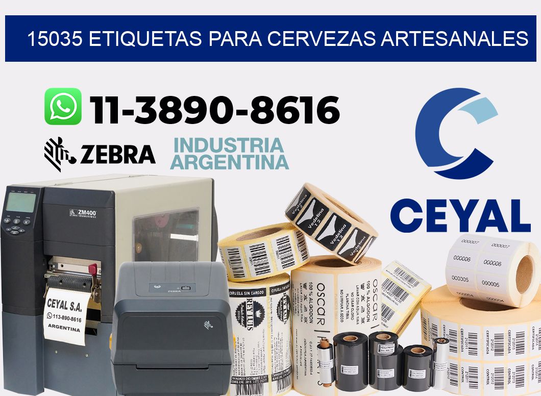 15035 Etiquetas para cervezas artesanales