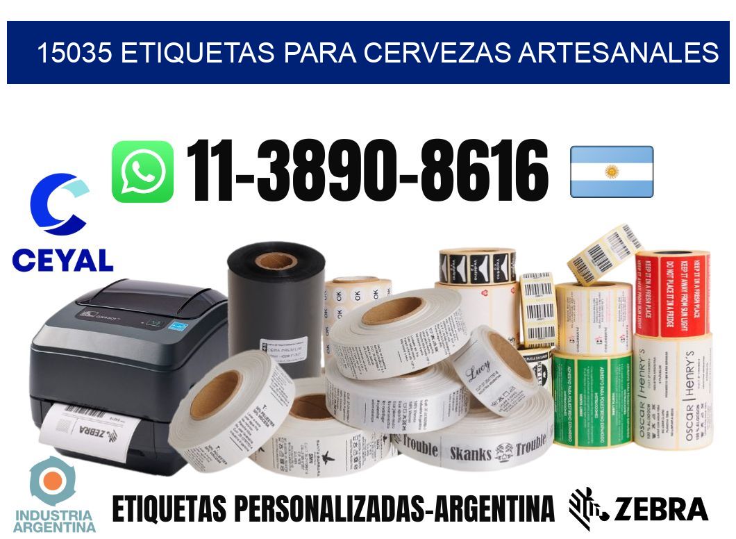 15035 Etiquetas para cervezas artesanales