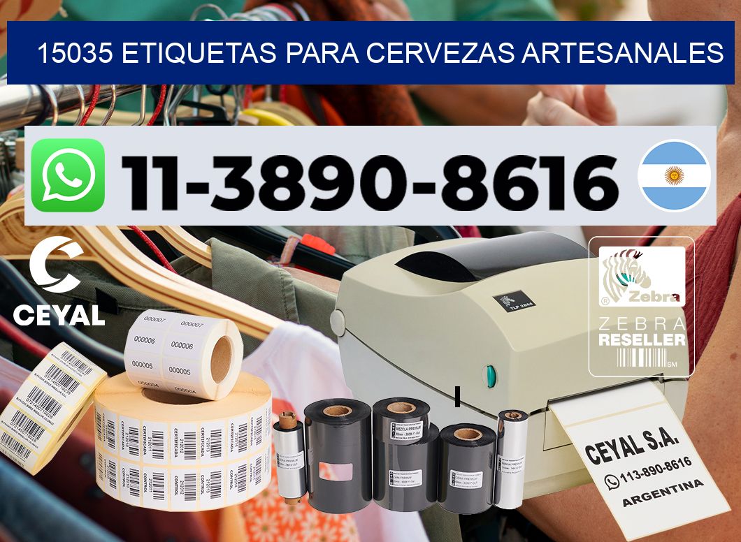 15035 Etiquetas para cervezas artesanales