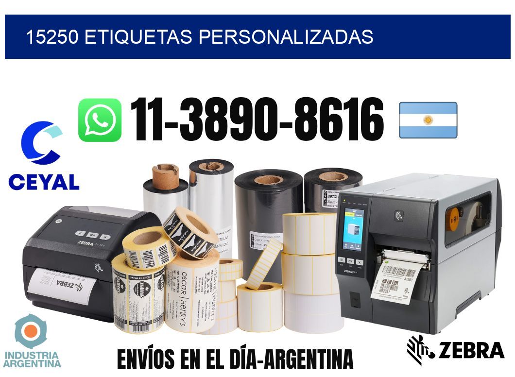 15250 etiquetas personalizadas