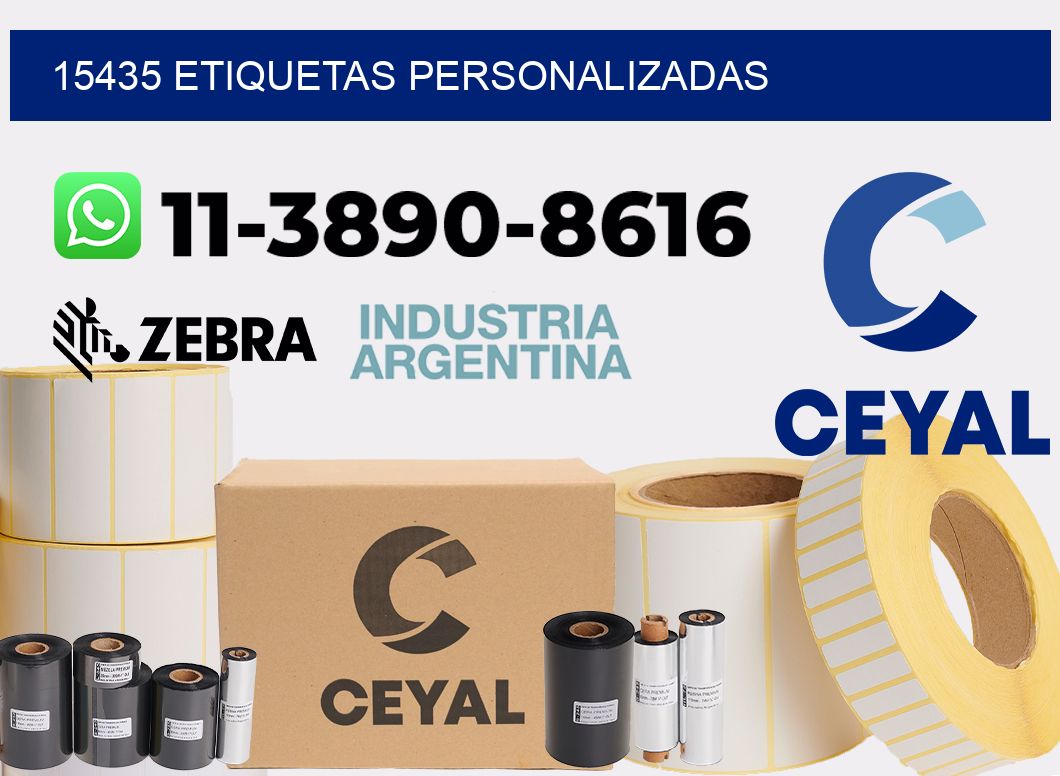 15435 etiquetas personalizadas