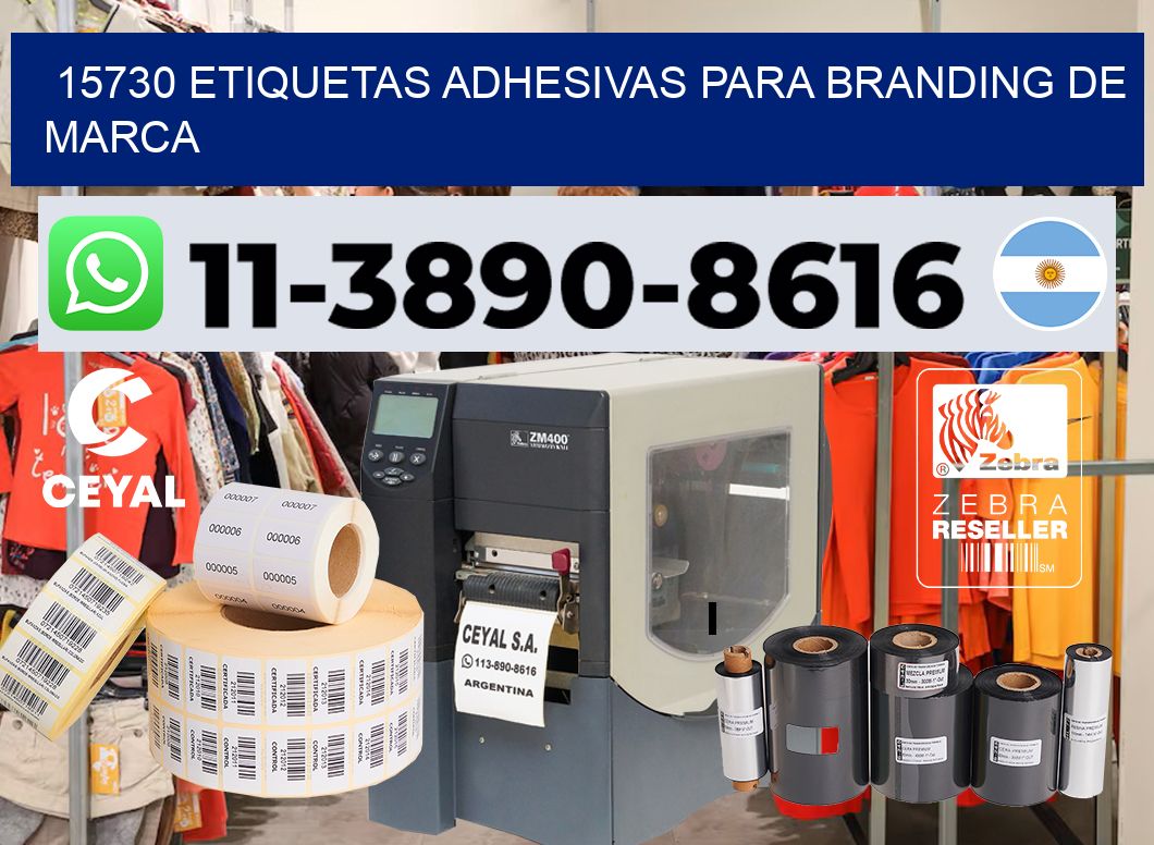 15730 Etiquetas adhesivas para branding de marca