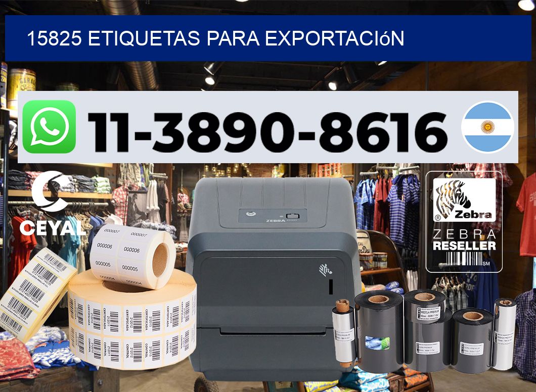 15825 Etiquetas para exportación