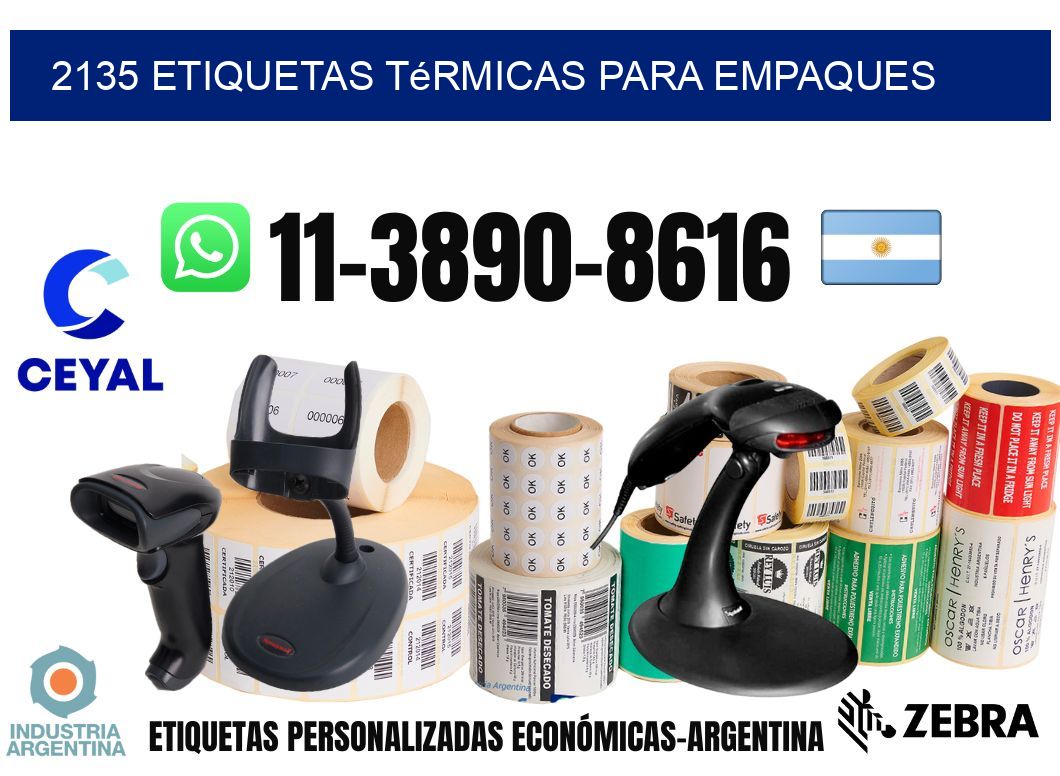2135 Etiquetas térmicas para empaques