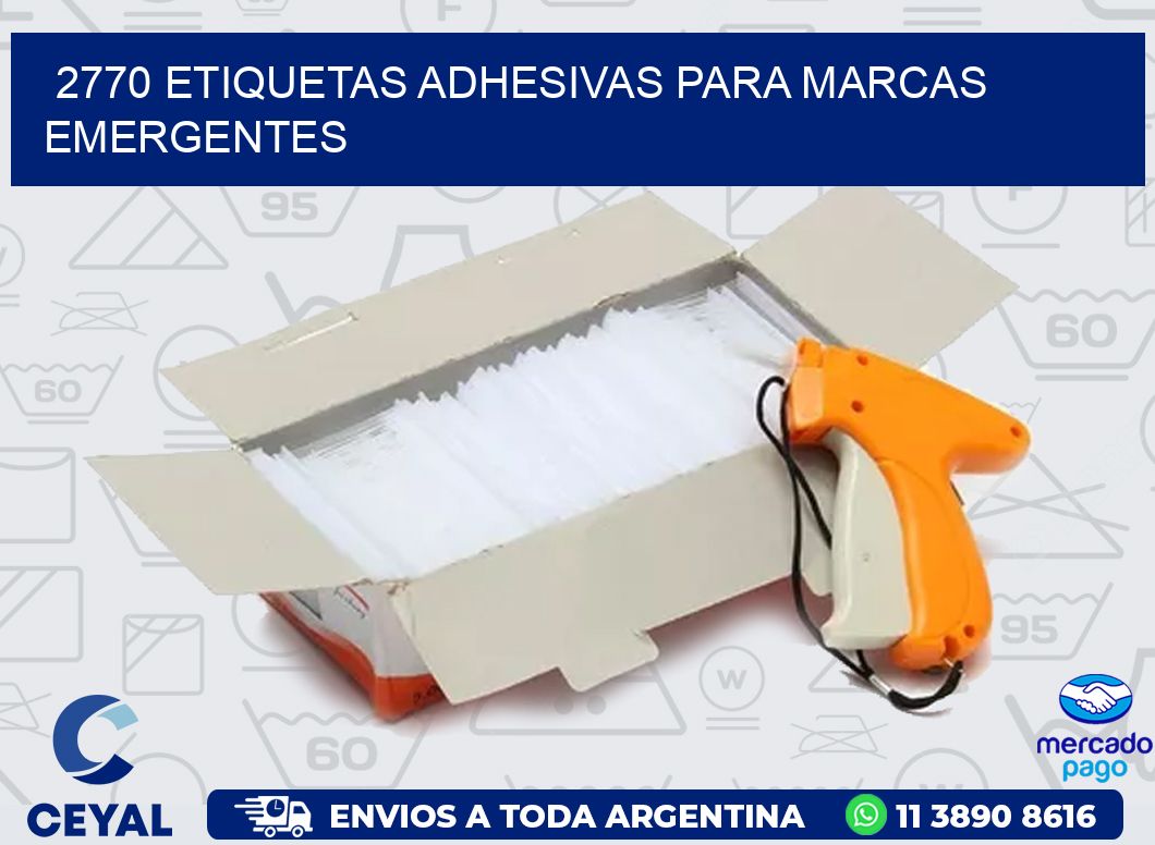 2770 Etiquetas adhesivas para marcas emergentes