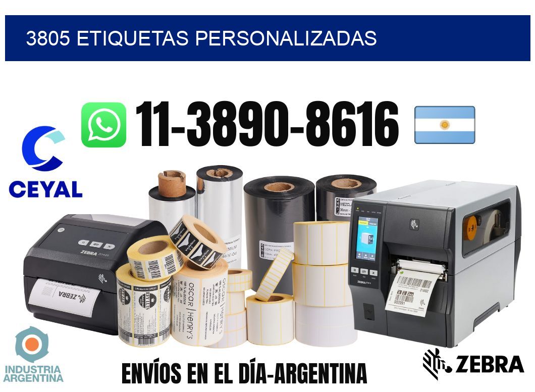 3805 etiquetas personalizadas