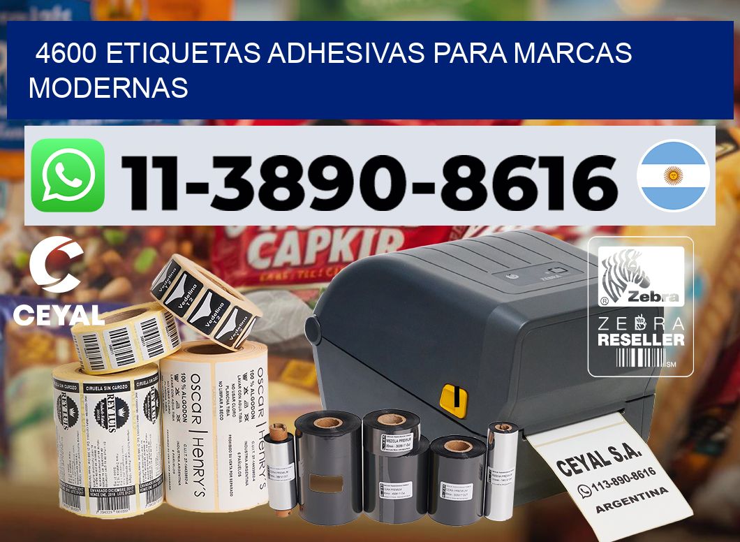 4600 Etiquetas adhesivas para marcas modernas