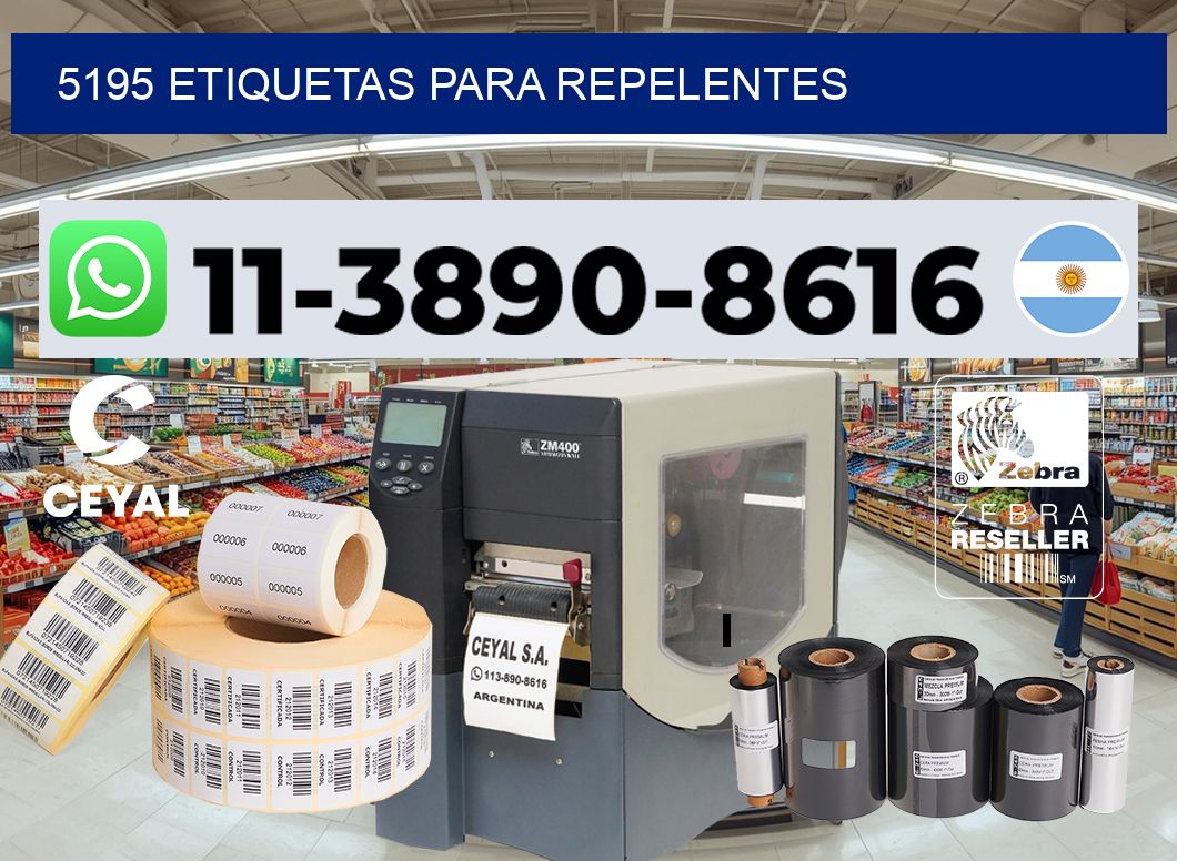 5195 Etiquetas para repelentes