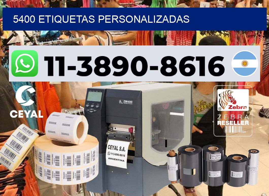 5400 etiquetas personalizadas