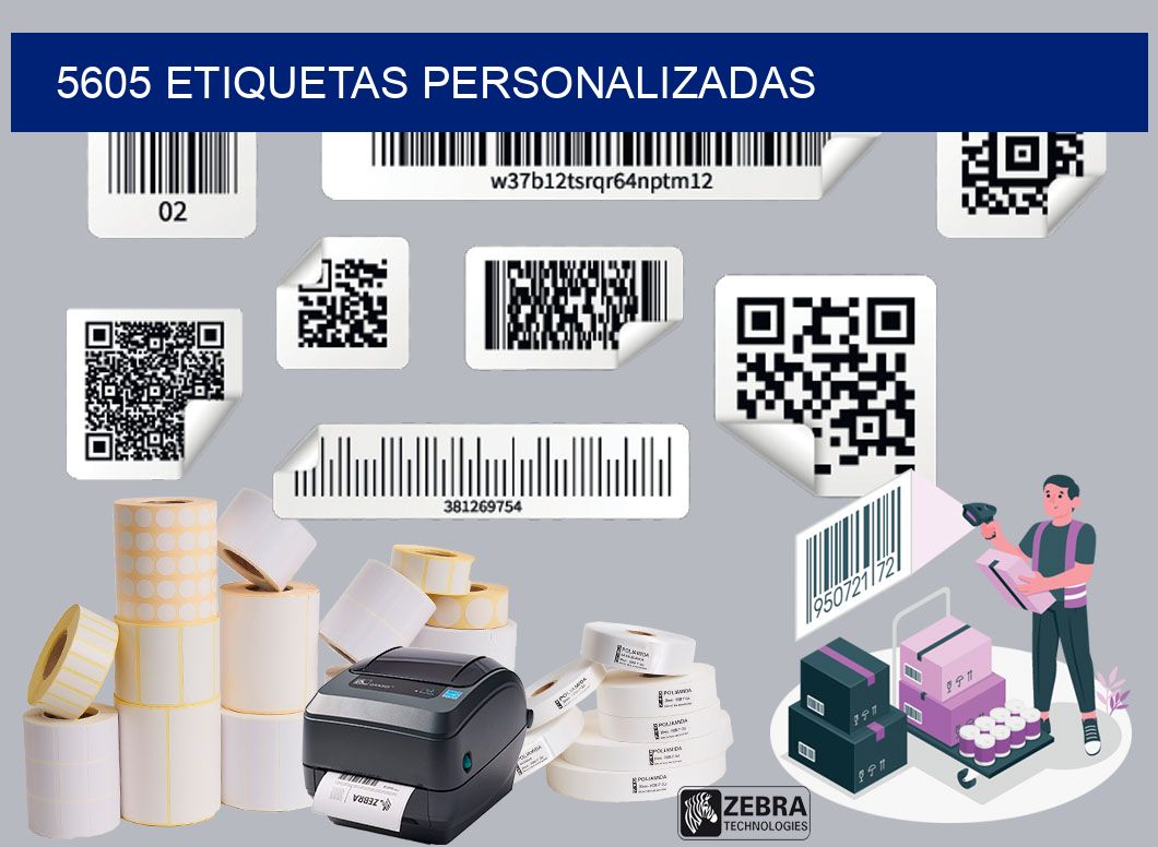 5605 etiquetas personalizadas
