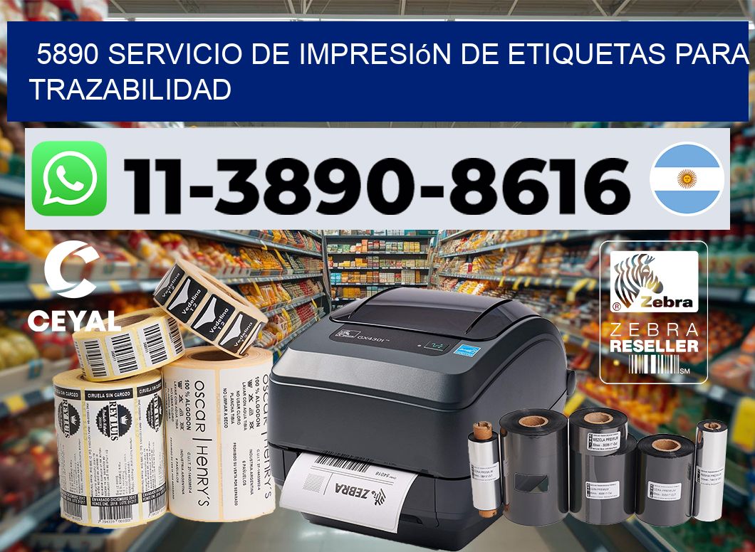 5890 Servicio de impresión de etiquetas para trazabilidad