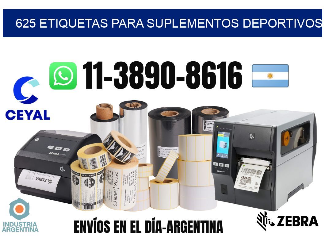 625 Etiquetas para suplementos deportivos