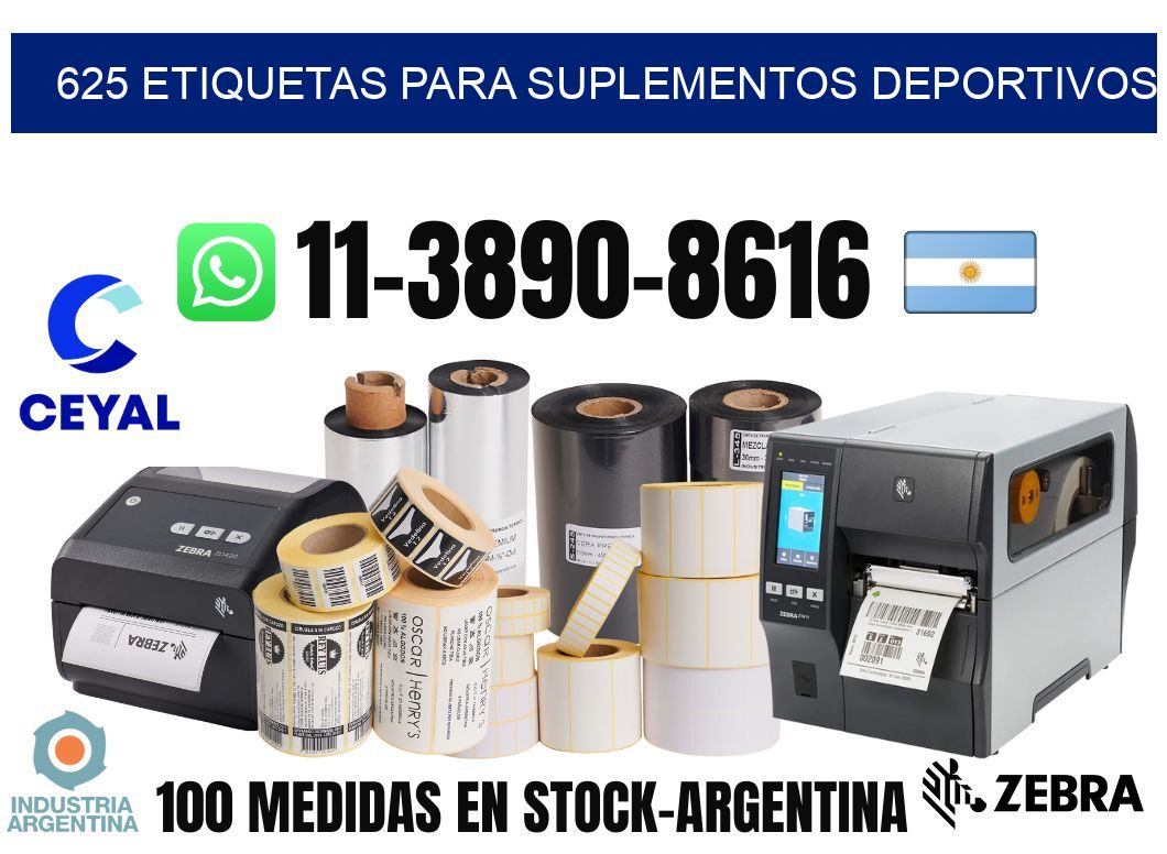 625 Etiquetas para suplementos deportivos