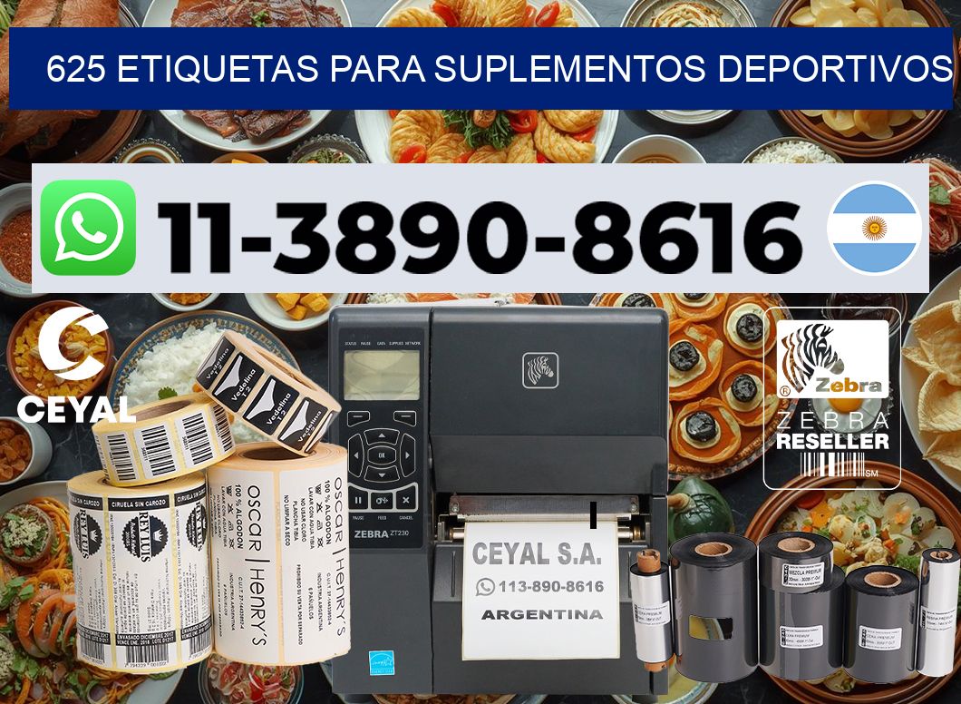 625 Etiquetas para suplementos deportivos