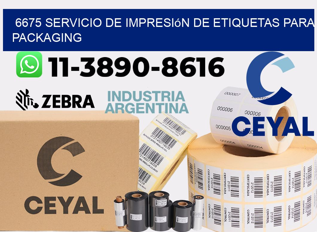 6675 Servicio de impresión de etiquetas para packaging