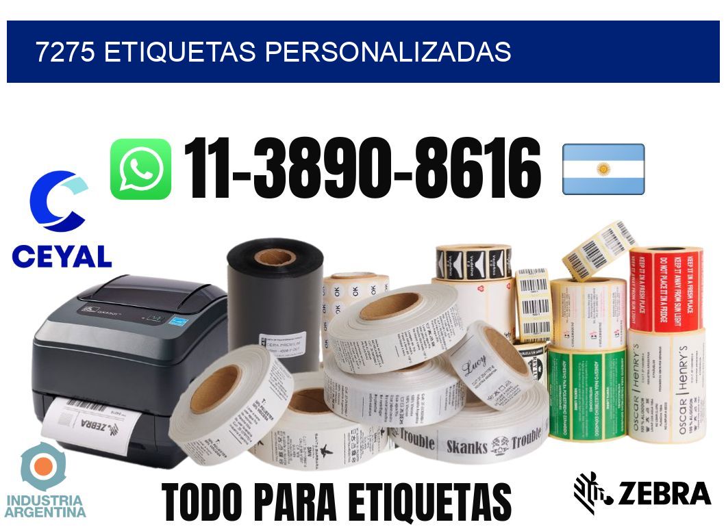 7275 etiquetas personalizadas