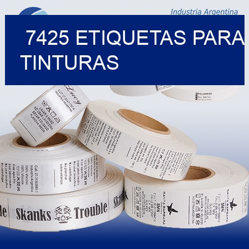 7425 Etiquetas para tinturas