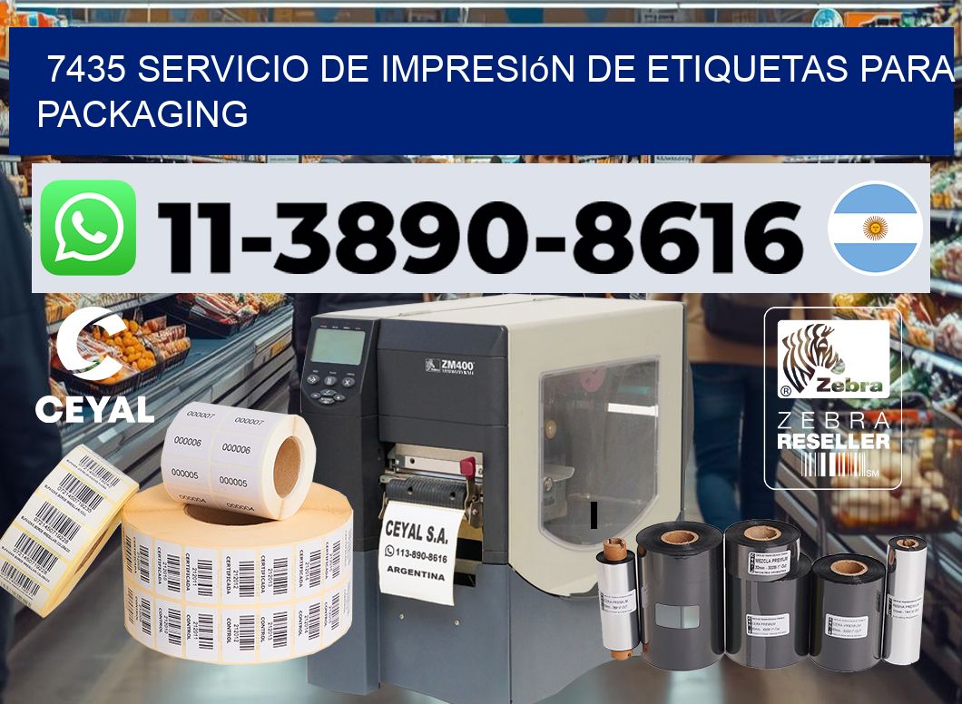 7435 Servicio de impresión de etiquetas para packaging