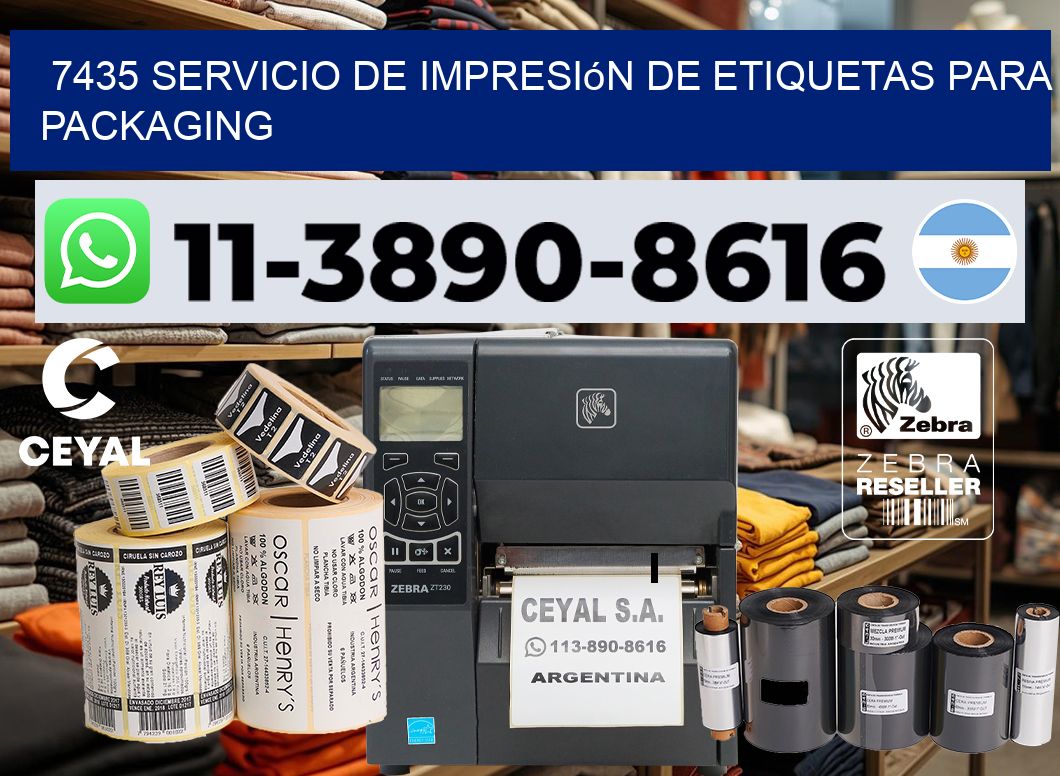 7435 Servicio de impresión de etiquetas para packaging