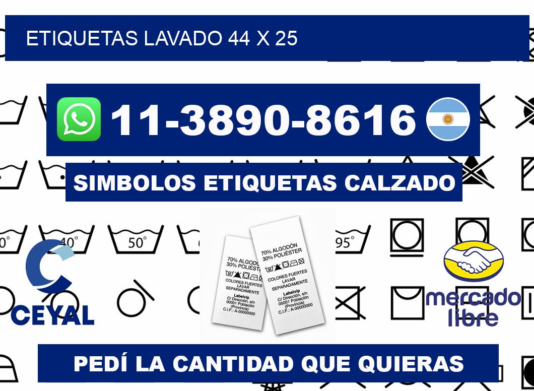 ETIQUETAS LAVADO 44 x 25