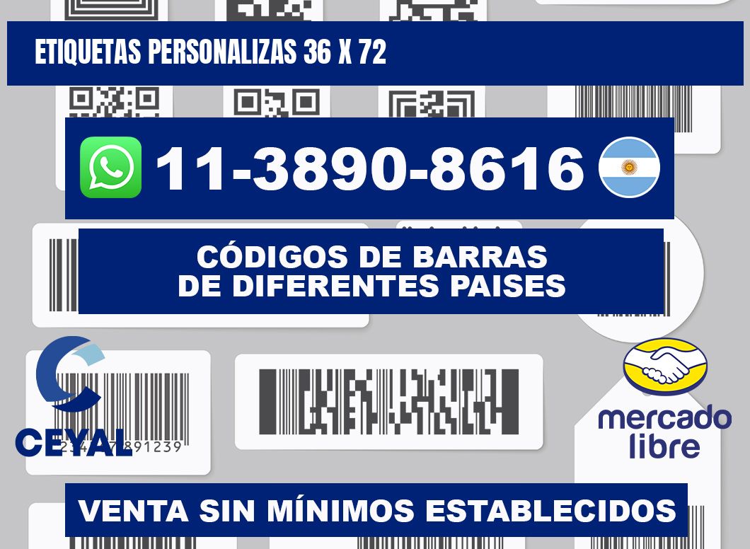 ETIQUETAS PERSONALIZAS 36 x 72