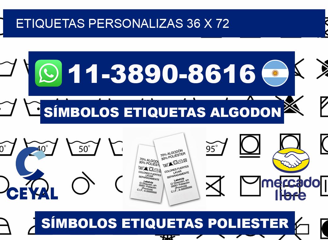 ETIQUETAS PERSONALIZAS 36 x 72