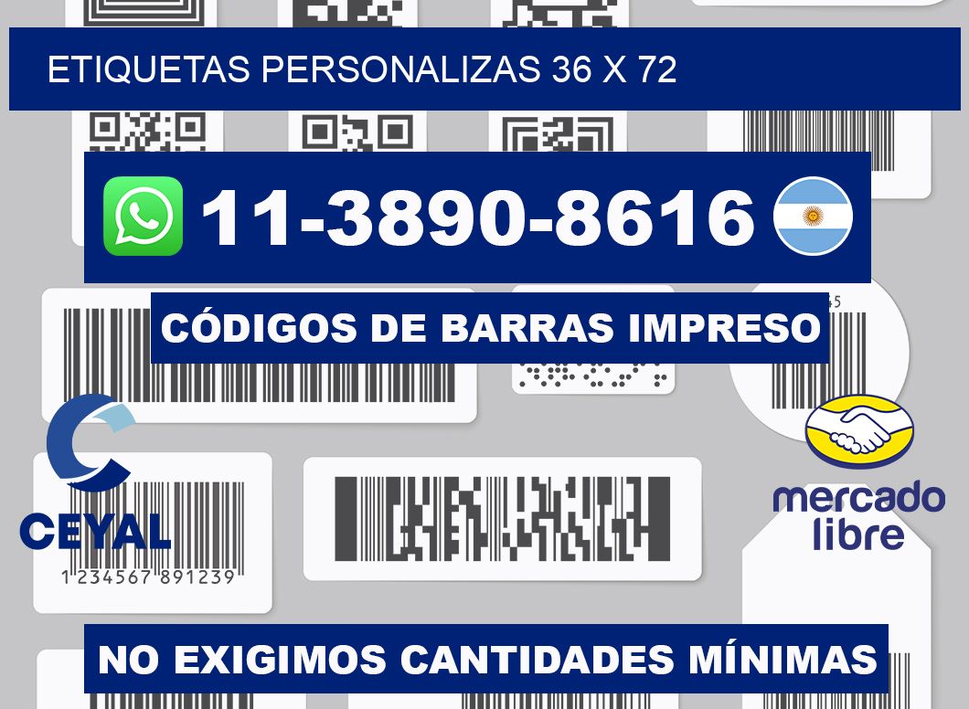 ETIQUETAS PERSONALIZAS 36 x 72