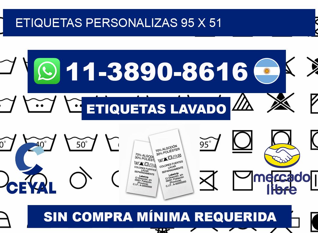 ETIQUETAS PERSONALIZAS 95 x 51