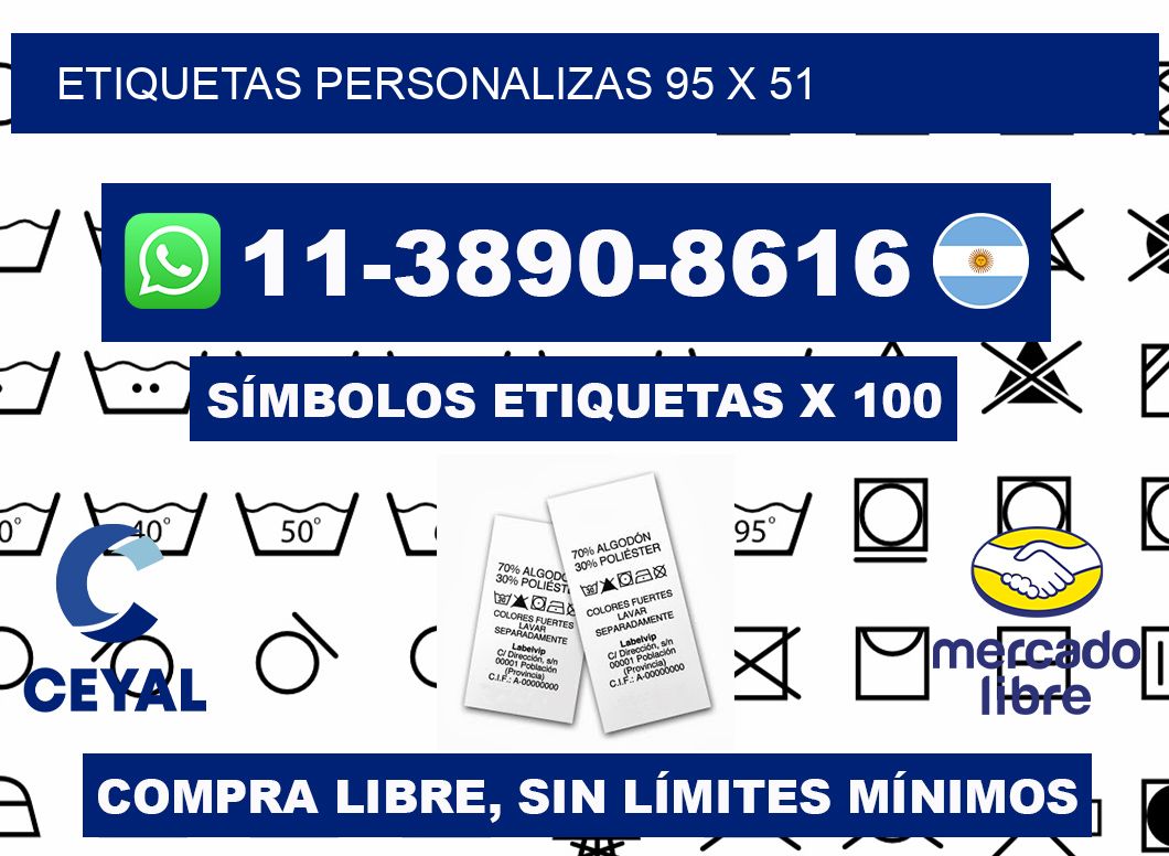 ETIQUETAS PERSONALIZAS 95 x 51