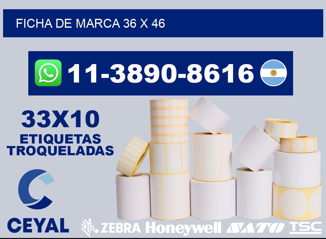 Ficha de marca 36 x 46
