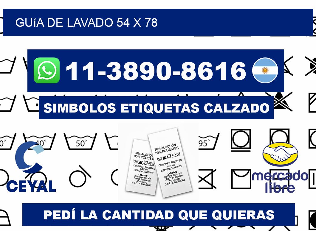 Guía de lavado 54 x 78